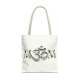 Spiritual Floral Tote Bag | OM Symbol Design