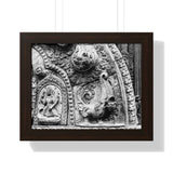 Carved Stone Fish - Patan Nepal, Durbar Square - Framed Photo Print