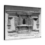 Ornate Hand Carved Window Treatment - Patan Durbar Square Nepal - Canvas Print