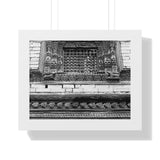 Floral Window Grate - Framed Photo Print