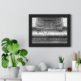 Floral Window Grate - Framed Photo Print