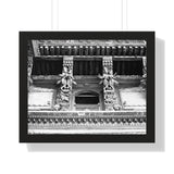 Detailed Window Carvings in Patan Nepal - Patan Nepal Durbar Square - Framed Photo Print