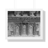 Wood Door Tryptic - Patan Nepal Durbar Square - Framed Print