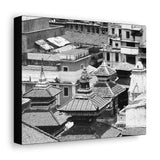 Three Pagodas Roof Tops - Kathmandu, Nepal - Canvas Print