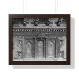Wood Door Tryptic - Patan Nepal Durbar Square - Framed Print