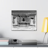 Ornate Hand Carved Window Treatment - Patan Durbar Square Nepal - Canvas Print