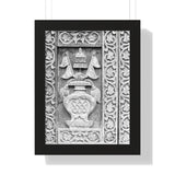 Wood Carving Of Water Jug - Patan Nepal, Durbar Square - Framed Photo Print