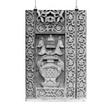 Wood Carving Of Water Jug - Patan Nepal, Durbar Square - Premium Poster Print