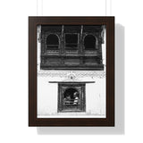 Day In The Life Through a Window, 1972 - Kathmandu, Nepal - Framed Photo Print
