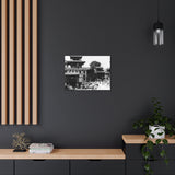 54 - A moment in time of daily life in Patan, Nepal, Durbar Square circa 1972 - Canvas Print