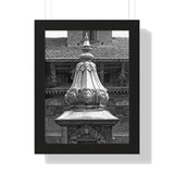 Brass Temple Tower - Patan Nepal, Durbar Square - Framed Photo Print