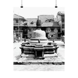 Famous Bell In Courtyard Center - Patan Nepal, Durbar Square - Premium Poster Print