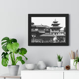 25 - Daily Street Scene Circa 1972 - Patan Nepal, Durbar Square - Framed Photo Print
