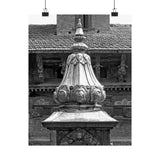 Brass Temple Tower - Patan Nepal, Durbar Square - Premium Poster Print