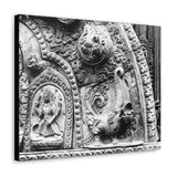 Carved Stone Fish - Patan Nepal, Durbar Square - Canvas PrintCarved Stone Fish - Patan Nepal, Durbar Square - Canvas Print