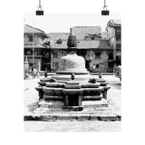 Famous Bell In Courtyard Center - Patan Nepal, Durbar Square - Premium Poster Print