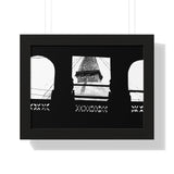 Bouddha Stupa Seen Through Window - Kathmandu Nepal - Framed Photo Print