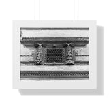 Traditional Newari Window - Patan Nepal, Durbar Square - Framed Photo Print
