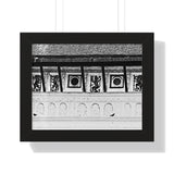 Royal Palace Hallway with Wall Paintings - Patan Nepal - Framed Photo Print