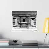 Ornate Hand Carved Window Treatment - Patan Durbar Square Nepal - Premium Poster Print