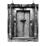 Brass Doors At Royal Palace - Patan Nepal, Durbar Square - Premium Poster Print