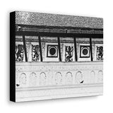 Royal Palace Hallway with Wall Paintings - Patan Nepal - Canvas Print