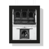 Day In The Life Through a Window, 1972 - Kathmandu, Nepal - Framed Photo Print