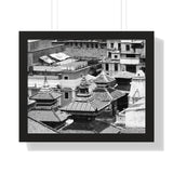 Three Pagodas Roof Tops - Kathmandu, Nepal - Framed Photo Print