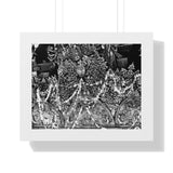 Interior walls of a temple in Patan, Neal, Durbar Square - Framed Photo Print