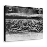 Intricate stone carved railing - Canvas Print