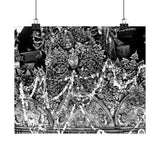 Interior walls of a temple in Patan, Neal, Durbar Square - Premium Poster Print