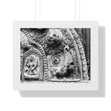 Carved Stone Fish - Patan Nepal, Durbar Square - Framed Photo Print