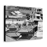 Three Pagodas Roof Tops - Kathmandu, Nepal - Canvas Print