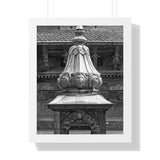Brass Temple Tower - Patan Nepal, Durbar Square - Framed Photo Print