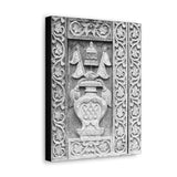 Wood Carving Of Water Jug - Patan Nepal, Durbar Square - Canvas Print