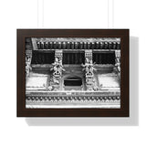 Detailed Window Carvings in Patan Nepal - Patan Nepal Durbar Square - Framed Photo Print