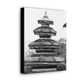 Traditional Round Pagoda Rooftop - Kathmandu, Nepal - Canvas Print