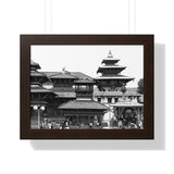 Daily Street Scene Circa 1972 - Patan Nepal, Durbar Square - Framed Photo Print