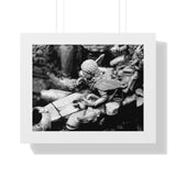 Spout At Royal Sunken Bath - Patan Nepal, Durbar Square - Framed Photo Print