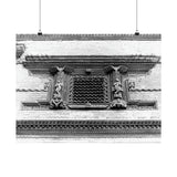 Traditional Newari Window - Patan Nepal, Durbar Square - Premium Poster Print
