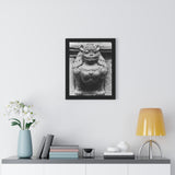 52 - Female Cat Dragon Statue - Framed Photo Print
