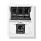 Day In The Life Through a Window, 1972 - Kathmandu, Nepal - Framed Photo Print