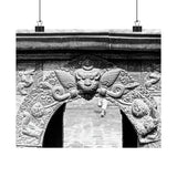 Gargoyle Door Entrance - Patan Nepal, Durbar Square - Premium Poster Print