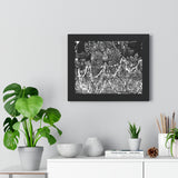 Interior walls of a temple in Patan, Neal, Durbar Square - Framed Photo Print