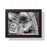 Carved Stone Fish - Patan Nepal, Durbar Square - Framed Photo Print