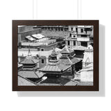 24 - Three Pagodas Roof Tops - Kathmandu, Nepal - Framed Photo Print