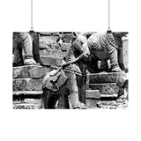 Stone Horse At Royal Palace - Patan Nepal, Durbar Square - Premium Poster Print