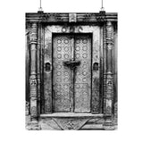 Brass Doors At Royal Palace - Patan Nepal, Durbar Square - Premium Poster Print