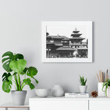Daily Street Scene Circa 1972 - Patan Nepal, Durbar Square - Framed Photo Print