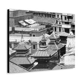Three Pagodas Roof Tops - Kathmandu, Nepal - Canvas Print